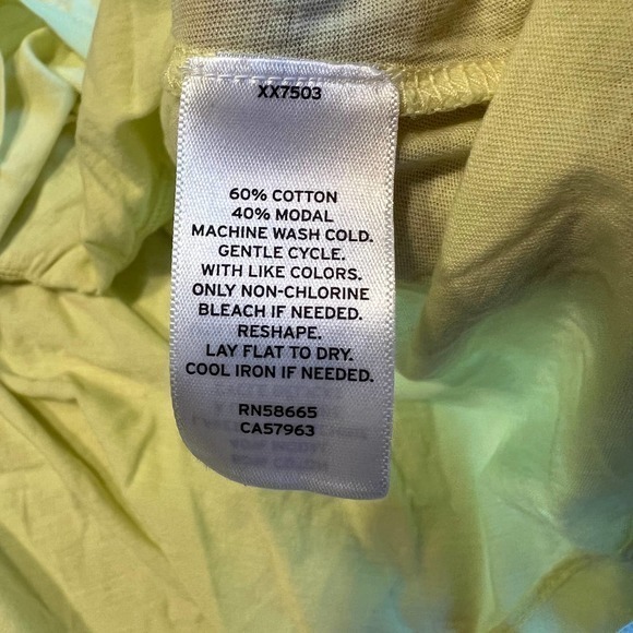 Abound Womens Yellow Tank Top Size Xtra Large Peplum‎ Waist Crop V Neck - Picture 3 of 9